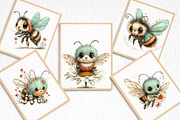 Whimsical Bees Clipart Bundle, an Illustration by DreamArtGraphic (Thumbnail 6 of 8)