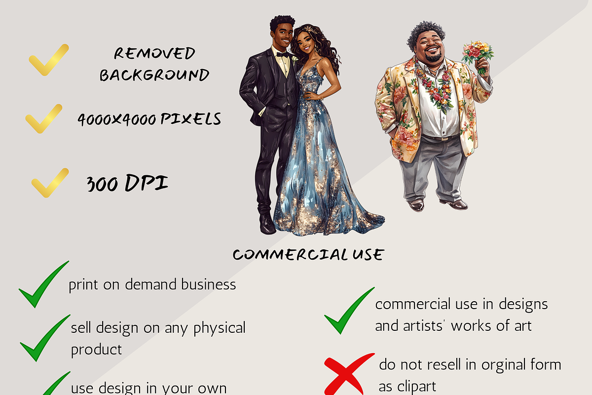 PROM TEENAGE STUDENTS CLIPART, a Person Illustration by Daring Digies (Photo 9 of 10)