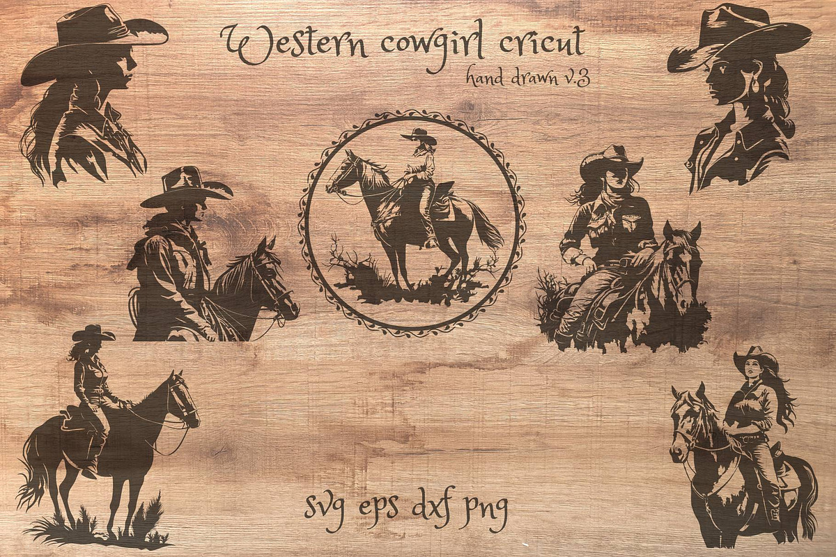 7 design western cowgirl, a Person Illustration by TaKong Magics (Photo 1 of 8)