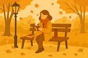 Autumn set, a Seasonal Illustration by ananastya (Thumbnail 3 of 10)