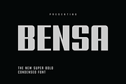 Bensa Bold Condensed Sans Serif, a Sans Serif Font by Ebad Designs (Thumbnail 1 of 10)