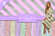 Silver Glitter Stripes Seamless JPG, a Texture Graphic by Creative Matrix82 (Thumbnail 1 of 5)