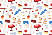 Baking tools seamless patterns set, a Pattern Graphic by Good Studio (Thumbnail 2 of 8)