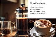 Hot Coffee Stock Photos, Cappuccino, a Food & Drink Photo by BrushstrokeArtGB (Thumbnail 5 of 5)