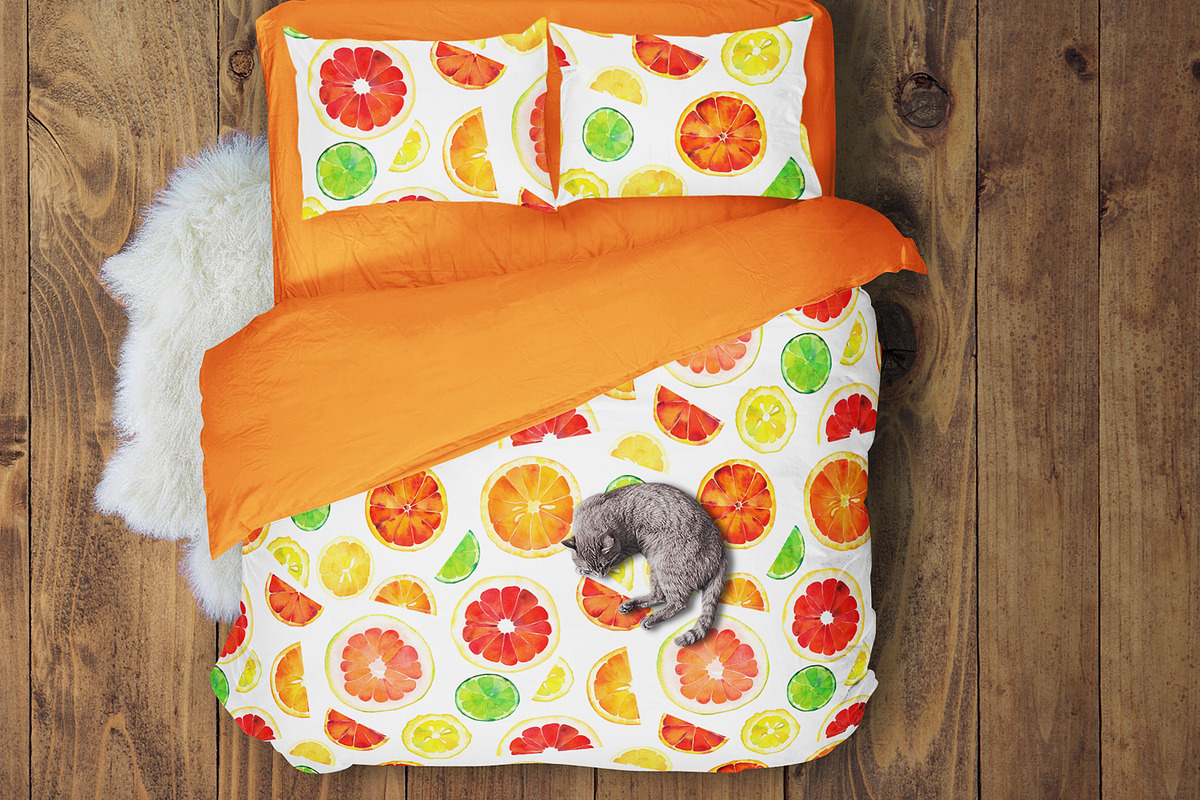 Watercolor Citrus Clipart Collection, a Food Illustration by Olga Begak Art & Design (Photo 6 of 10)