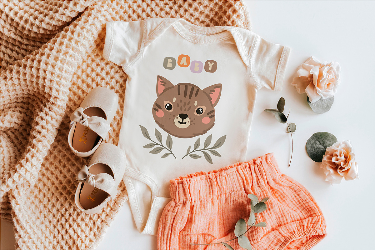 Animal babies cute illustrations, an Animal Illustration by OxanaTally (Photo 13 of 13)