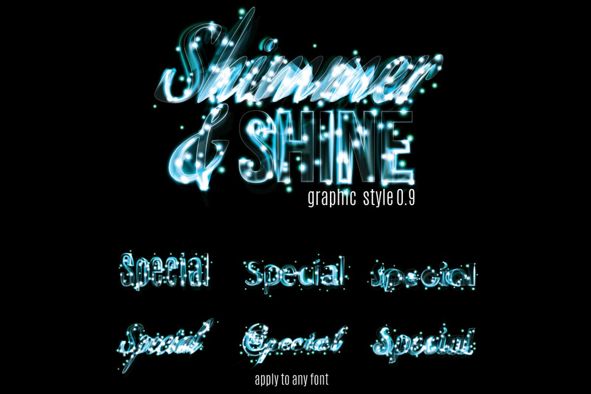 Vector Light Effect Graphic Styles preview 5
