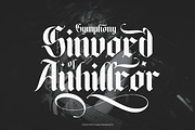 Blacklutter - Blackletter Typeface F, a Blackletter Font by Flawless And Co (Thumbnail 9 of 10)