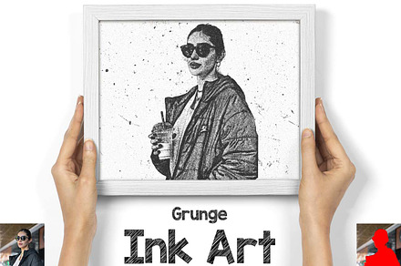 Grunge Ink Art Photoshop Action