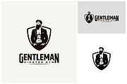 Hipster Gentleman Shield Gym Logo, a Branding & Logo Template by Enola99d (Thumbnail 2 of 2)