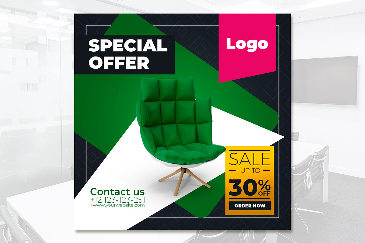 Instagram Posts Furniture Template, a Social Media Template by rogeriomarcos (Photo 7 of 7)