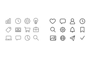 Various minimalist icons, a Person Illustration by ZinetroN