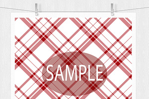 Christmas Plaids Digital Paper Pack