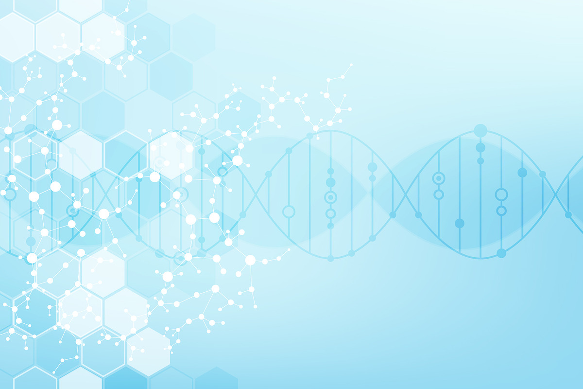 Molecular structure DNA, a Background Graphic by pro500