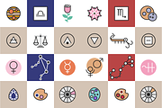 Horoscope Astrology Sign Icons, an Outline Icon by Marmalade Moon (Thumbnail 6 of 7)