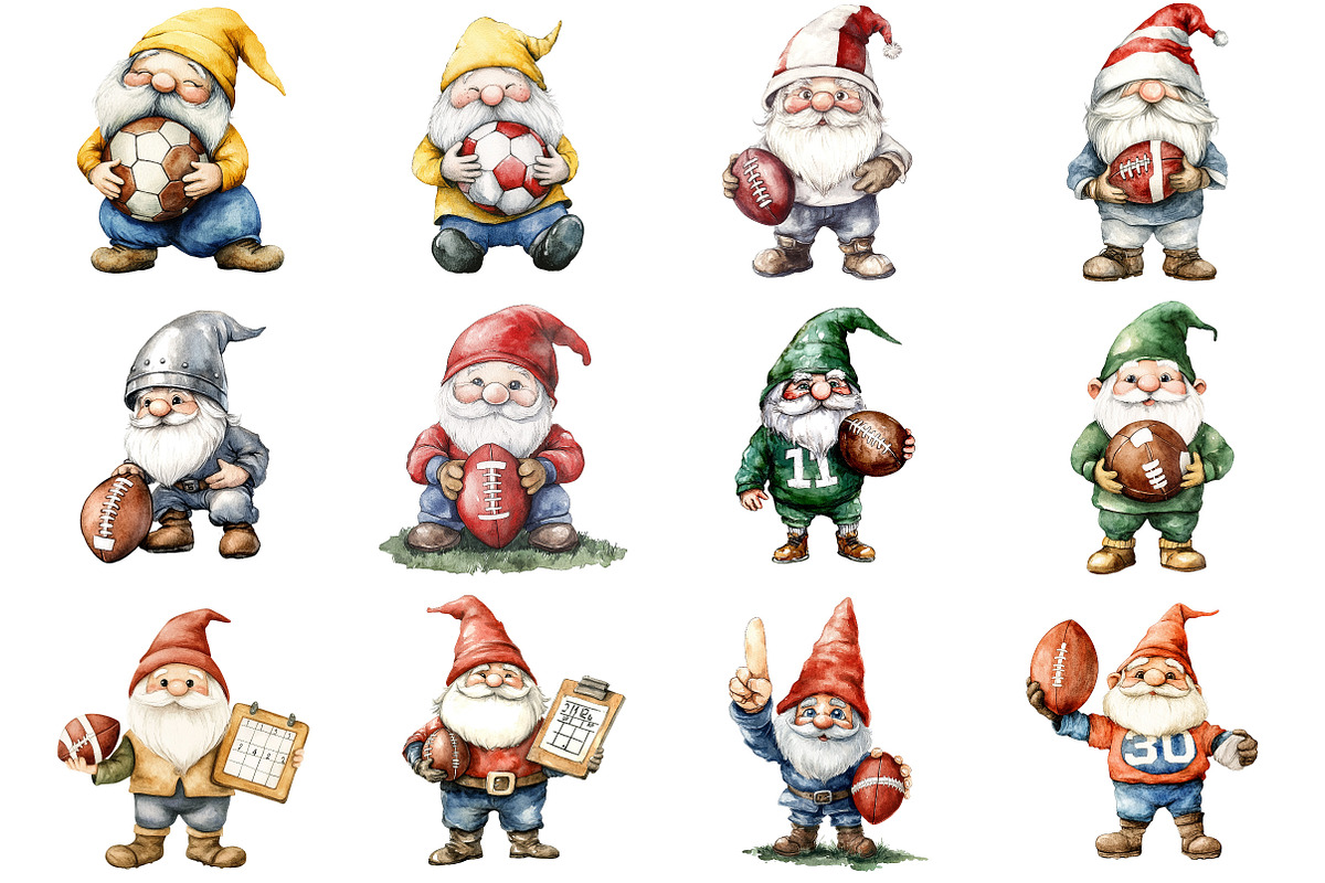 American Football Gnomes, an Illustration by Design Market (Photo 2 of 4)