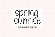 Spring Sunrise | Cute Font, a Handwritten Font by KA Designs (Thumbnail 1 of 11)