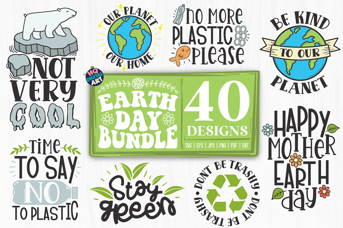 Earth Day SVG Bundle, an Animal Illustration by HQDigitalArt (Photo 3 of 5)