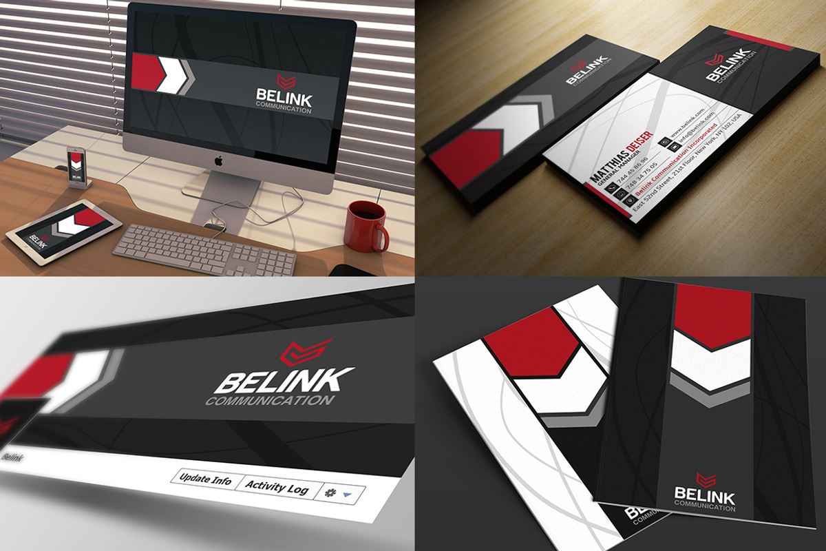 Red And Black Corporate Identity, a Stationery Template by Marvel (Photo 4 of 5)