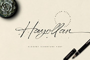 Hayollan Signature Script, a Script Font by alit design (Thumbnail 1 of 15)
