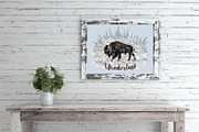 Snow Buffalo Wanderlust Collection, an Animal Illustration by Black Bunny Design Studio (Thumbnail 2 of 11)