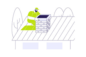 Chimney inspection abstract concept, an Object Illustration by Visual Generation