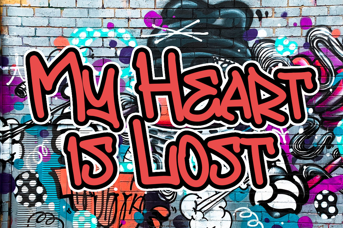 SEQARO Boldline Graffiti Font, a Handwritten Font by NTC Graphic (Photo 7 of 9)
