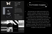 Wix Website Template Photography, a Wix Template by Wixify Studio (Thumbnail 7 of 7)