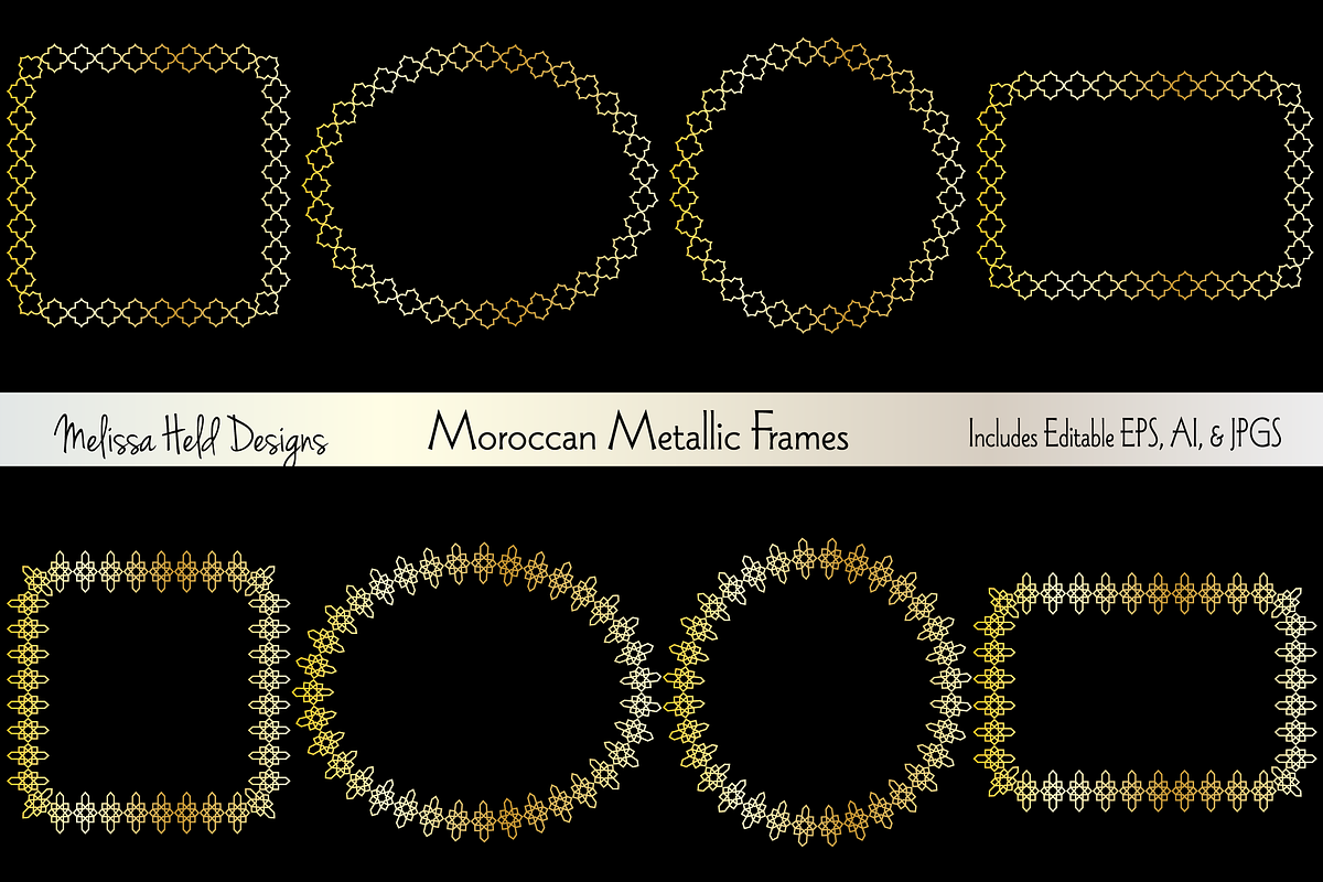 Moroccan Metallic Frames