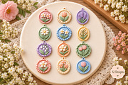 12 Flower Keychain STL Designs, an Object 3D Model by Layerology (Thumbnail 3 of 3)
