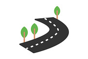 Lane Flat Icon, a Duotone Icon by Pexelpy (Thumbnail 1 of 2)