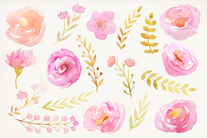 Watercolor Valentine Collection