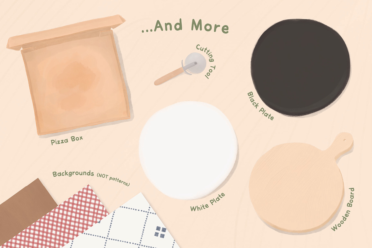 Pizza Builder Kit – Illustrated, a Food Illustration by Jelena Sardi (Photo 6 of 9)