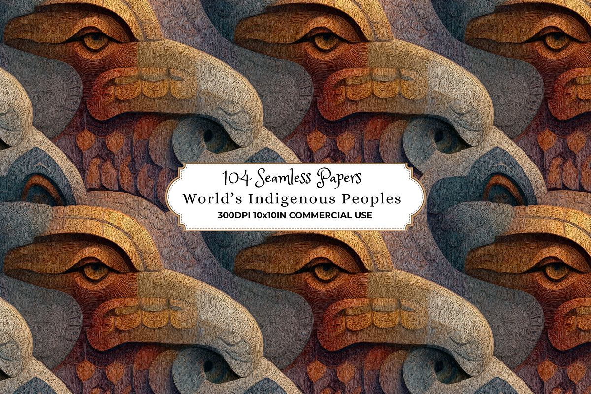 World’s Indigenous Peoples Patterns, a Pattern Graphic by Nicole Branger Art (Photo 7 of 38)