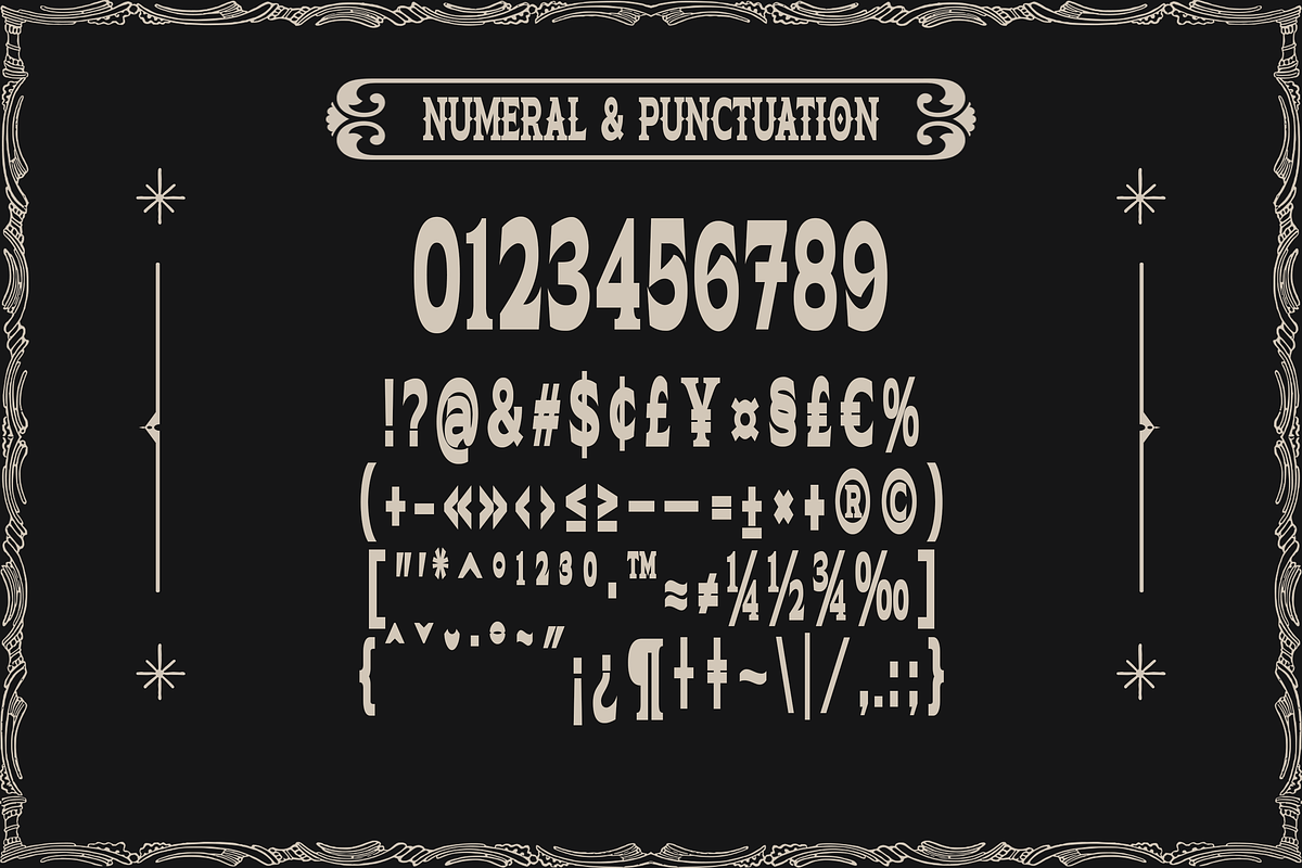 Vintage Western Display Font, a Serif Font by Simetrica Labs (Photo 7 of 11)