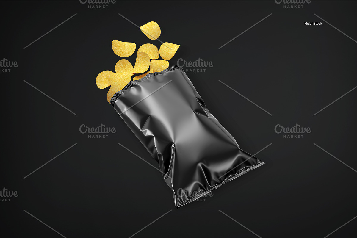 Opened Snack Pack Mockup, a Packaging Mockup by HelenStock (Photo 5 of 7)