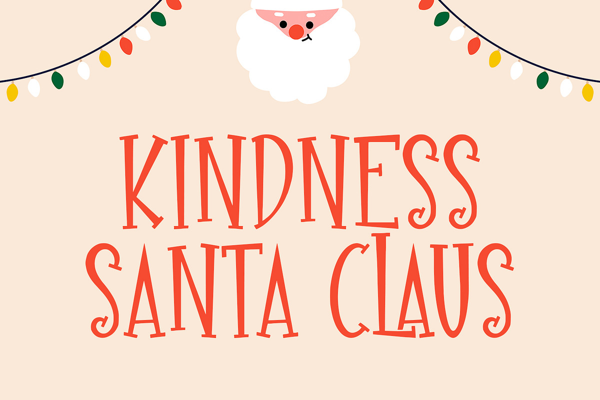 Clechas Christmas Display Font, a Serif Font by Maulana Creative (Photo 4 of 7)