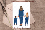 Family Look Clipart, People Clipart, a Person Illustration by ArtedeCatrin (Thumbnail 11 of 11)