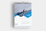 Wall Calendar Template, a Stationery Template by DesignOriel | Creative ...