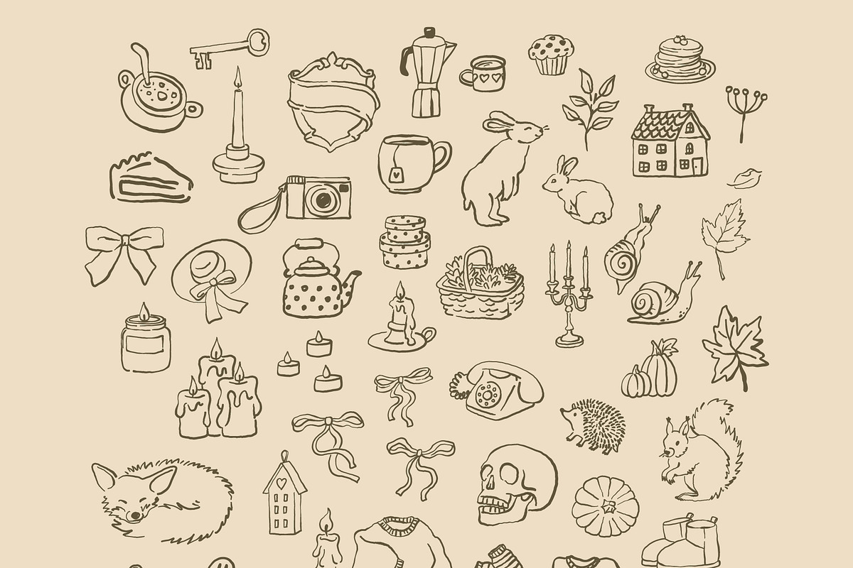 Autumn Hand Drawn Illustrations, an Illustration by Anastasiya Klempach (Photo 8 of 13)