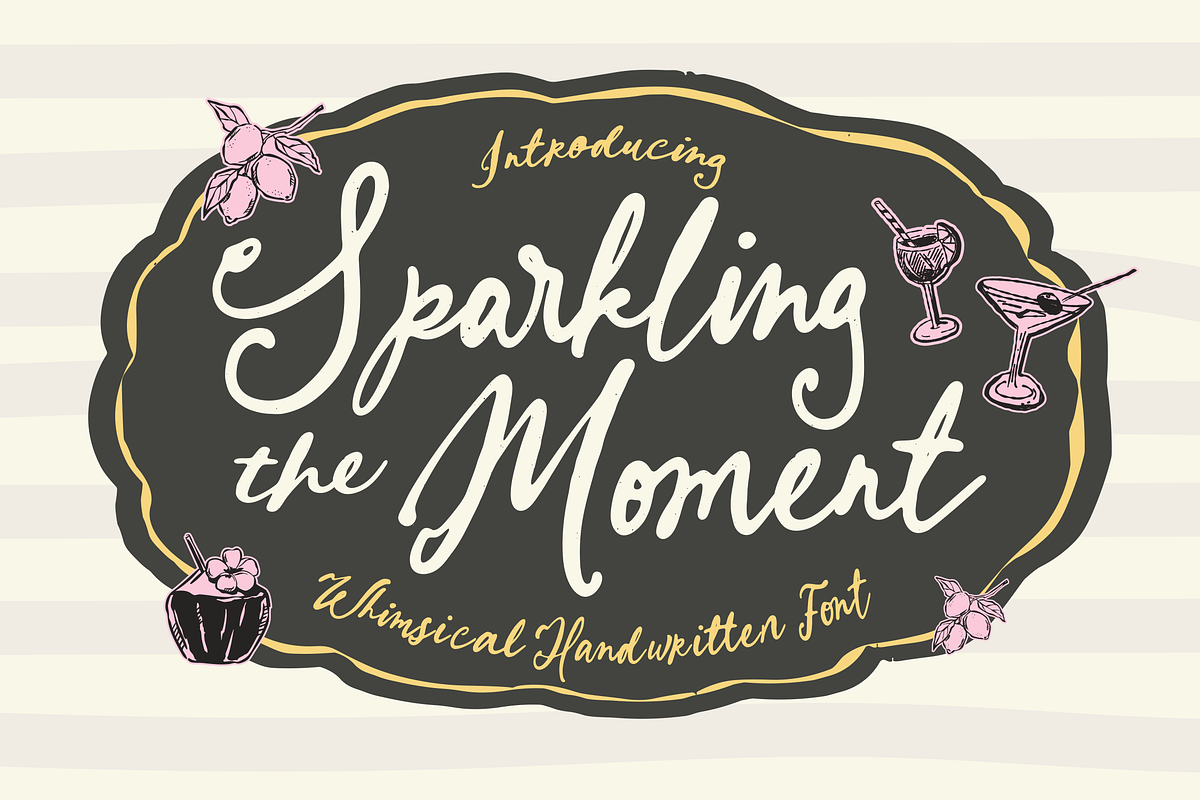 Sparkling Moment - Script Font, a Handwritten Font by agnyhasyastudio (Photo 1 of 18)