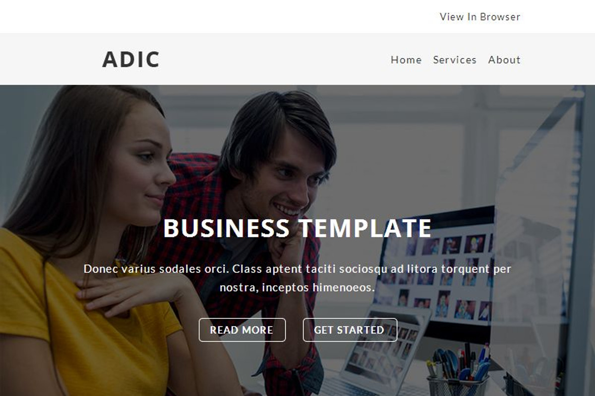 Adic - Responsive Email Template, an Email Template by Pennyblack Templates (Photo 2 of 3)