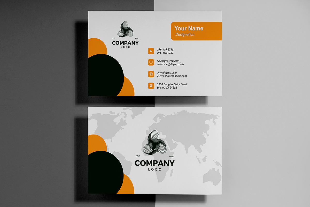 Executive Business Card Template - PSD preview 2