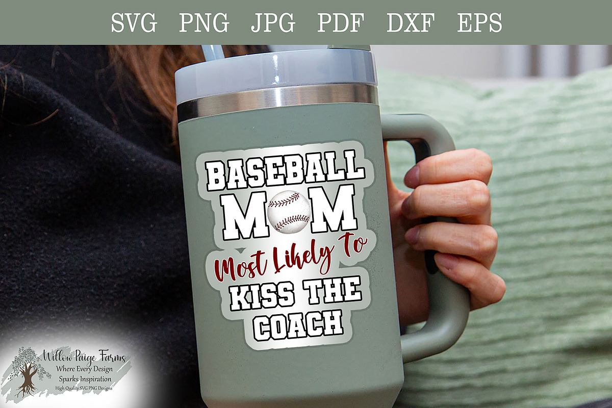 Baseball Mom Bundle | Funny baseball, a Graphic by Willow Paige Farms (Photo 7 of 7)