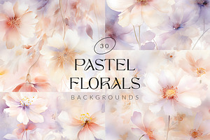 Pastel Florals Backgrounds