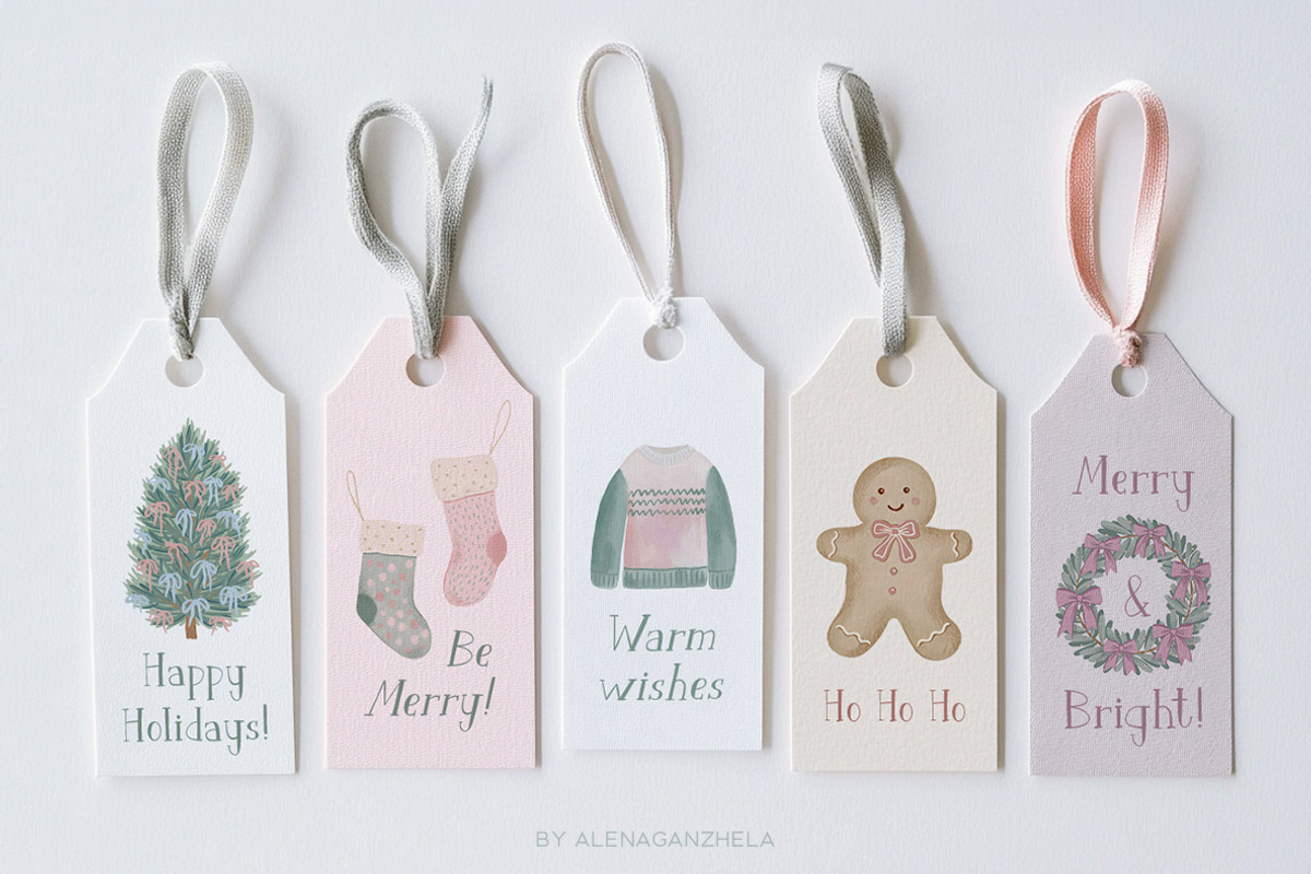 Christmas time illustrations frames, an Object Graphic by alenaganzhela (Photo 6 of 11)