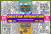 Christian Affirmation Quotes Book, an Education Illustration by Ink Gallery (Thumbnail 1 of 4)