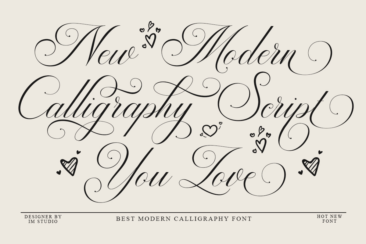 Andertime Calligraphy, a Script Font by IM Studio (Photo 8 of 10)