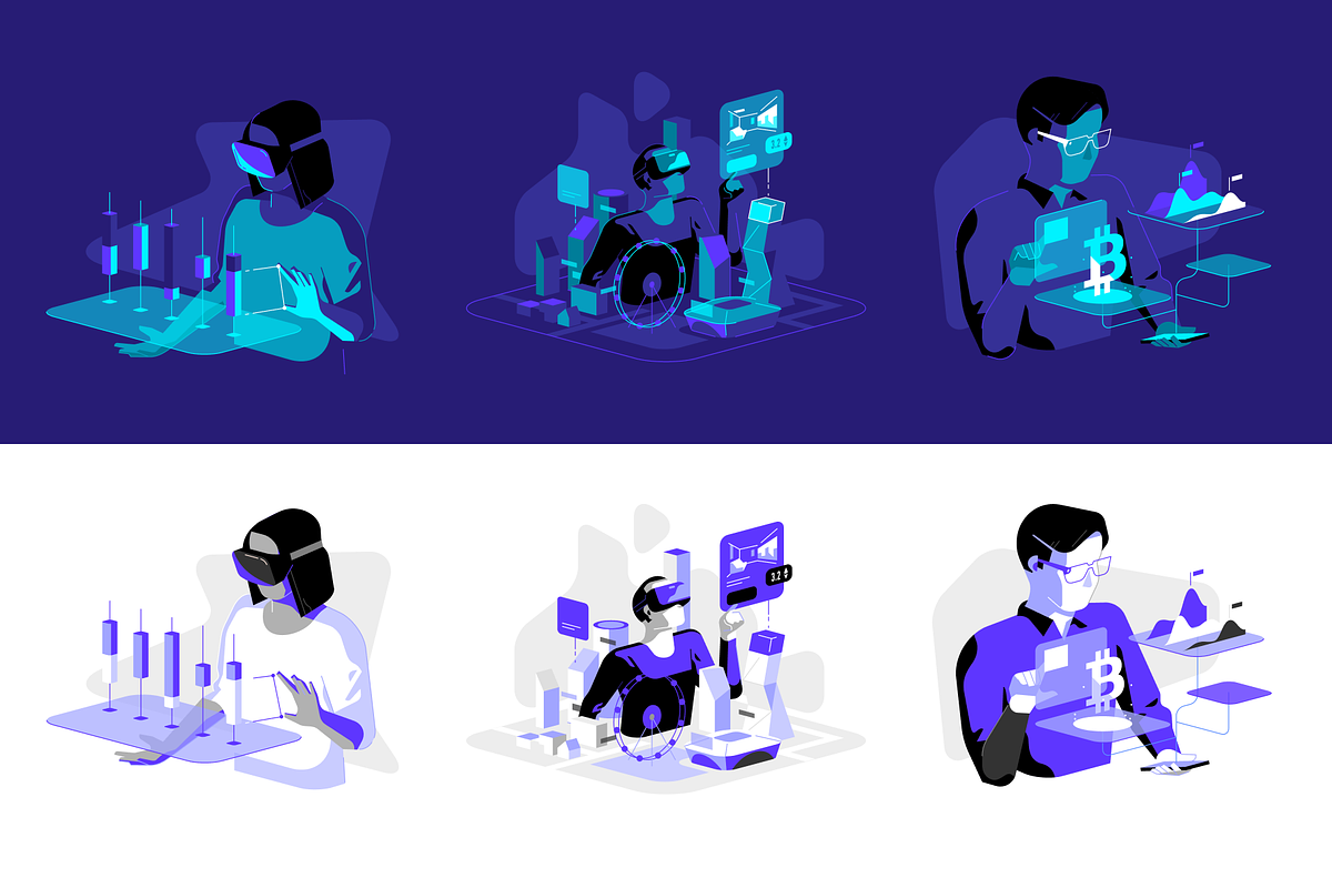 Virtual Reality & AR Illustrations, a Templates & Theme by Formfrom (Photo 10 of 12)