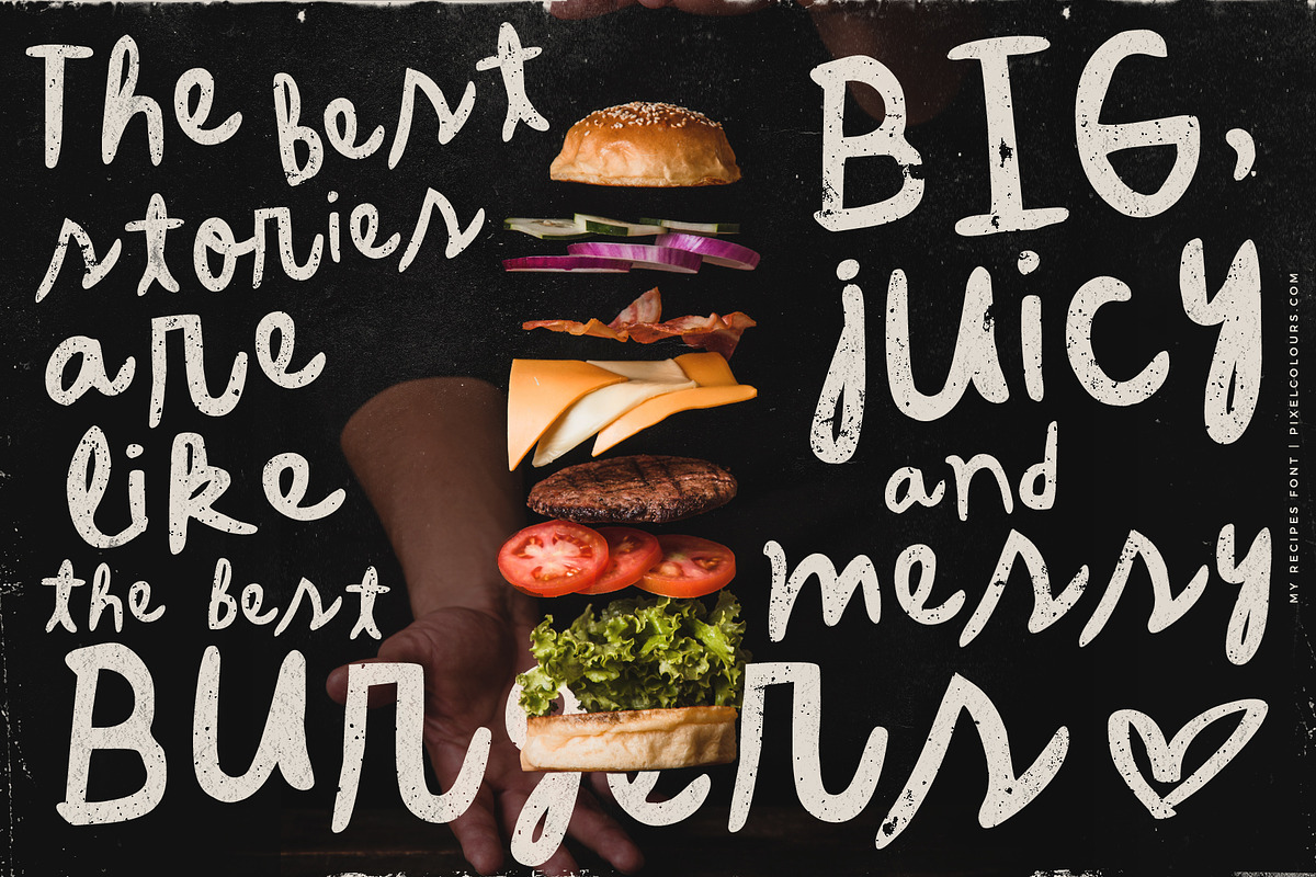My Recipes Cute Script Font + Graphics preview 3